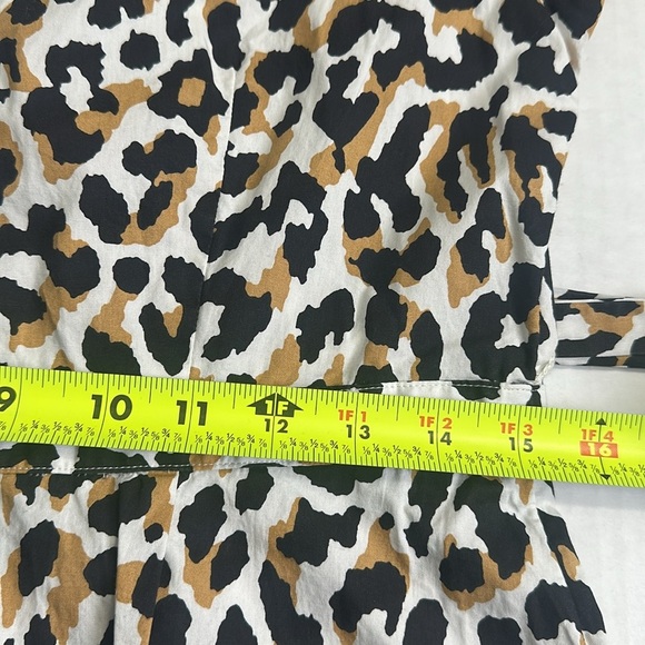 J. Crew Factory Women’s Size8 Leopard Tie Waist Button Down Shirt Midi Dress NWT - Picture 10 of 13
